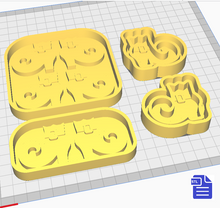 Load image into Gallery viewer, Witch Boots Silicone Mold Housing STL File - for 3D printing - FILE ONLY