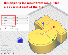Load image into Gallery viewer, 1pc Witch Boots Bath Bomb Mold STL File - for 3D printing - FILE ONLY