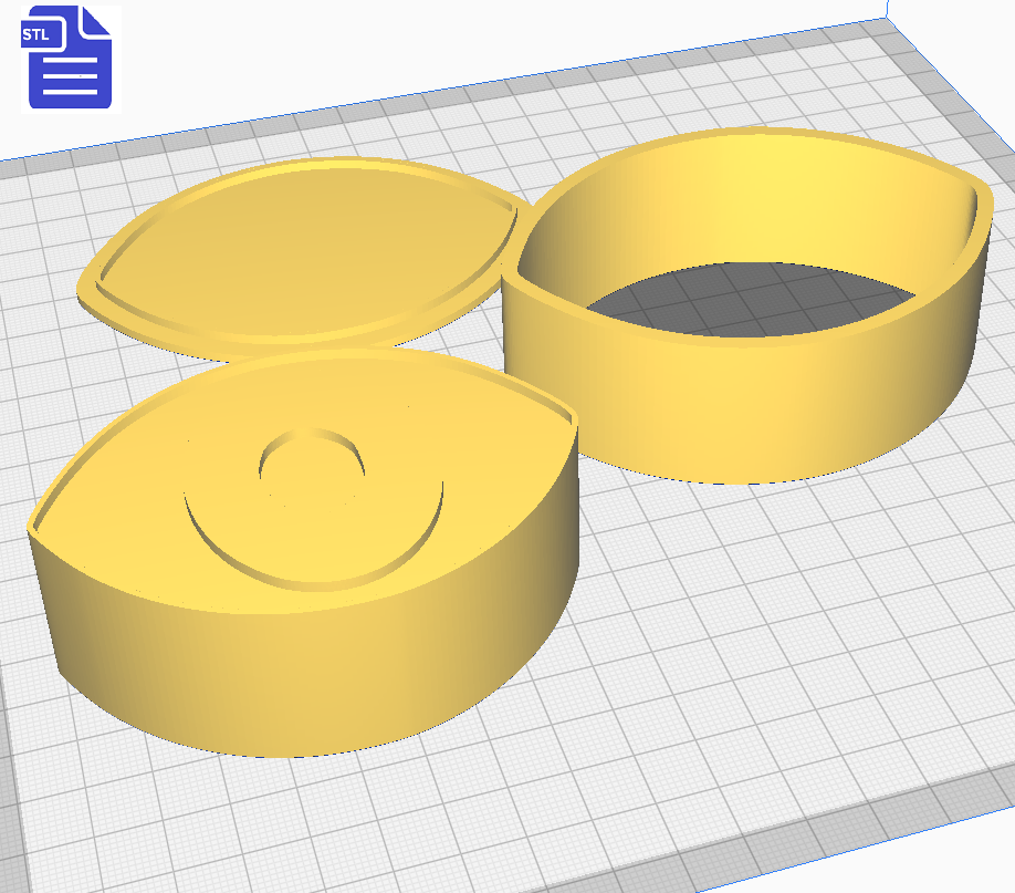 3pc Set of 5 Elements Bath Bomb Mold STL File - for 3D printing - FILE ONLY - The Crafts and Glitter Shop