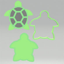 Load image into Gallery viewer, 3pc Sea Turtle Bath Bomb Mold STL File - for 3D printing - FILE ONLY