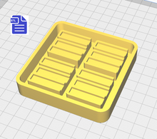 Load image into Gallery viewer, Stack of books Silicone Mold Housing STL File - for 3D printing - FILE ONLY