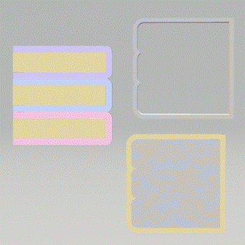 3pc Stack of Books Bath Bomb Mold STL File - for 3D printing - FILE ONLY - The Crafts and Glitter Shop
