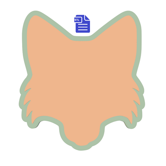 Fox Head STL File for creating vacuum formed molds for bath bombs and soap - The Crafts and Glitter Shop