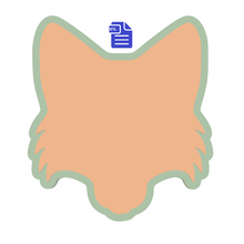 Load image into Gallery viewer, Fox Head STL File for creating vacuum formed molds for bath bombs and soap