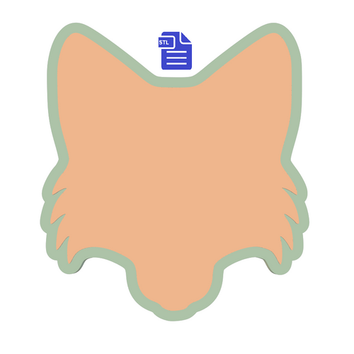 Fox Head STL File for creating vacuum formed molds for bath bombs and soap