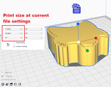 Load image into Gallery viewer, Fox Head STL File for creating vacuum formed molds for bath bombs and soap