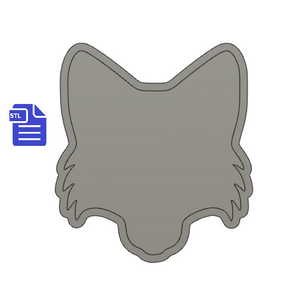 Fox Head STL File for creating vacuum formed molds for bath bombs and soap