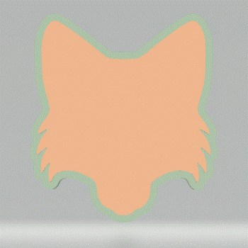 Fox Head STL File for creating vacuum formed molds for bath bombs and soap - The Crafts and Glitter Shop
