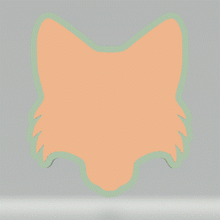 Load image into Gallery viewer, Fox Head STL File for creating vacuum formed molds for bath bombs and soap