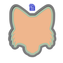 Load image into Gallery viewer, 1pc Fox Head Bath Bomb Mold STL File - for 3D printing - FILE ONLY