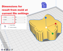 Load image into Gallery viewer, 1pc Fox Head Bath Bomb Mold STL File - for 3D printing - FILE ONLY