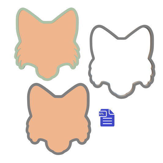 3pc Fox Bath Bomb Mold STL File - for 3D printing - FILE ONLY - The Crafts and Glitter Shop