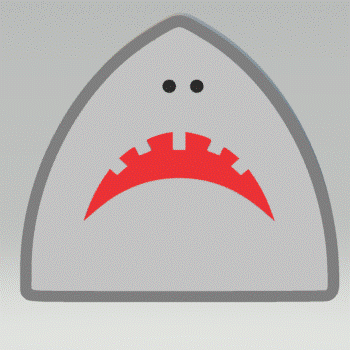 Shark Head STL File Digital Download for 3D printing to make vacuum formed molds - The Crafts and Glitter Shop