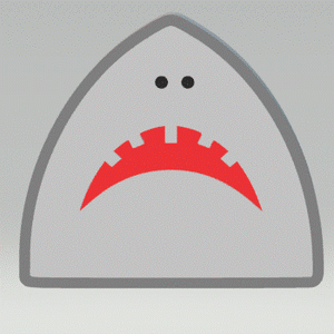 Shark Head STL File Digital Download for 3D printing to make vacuum formed molds