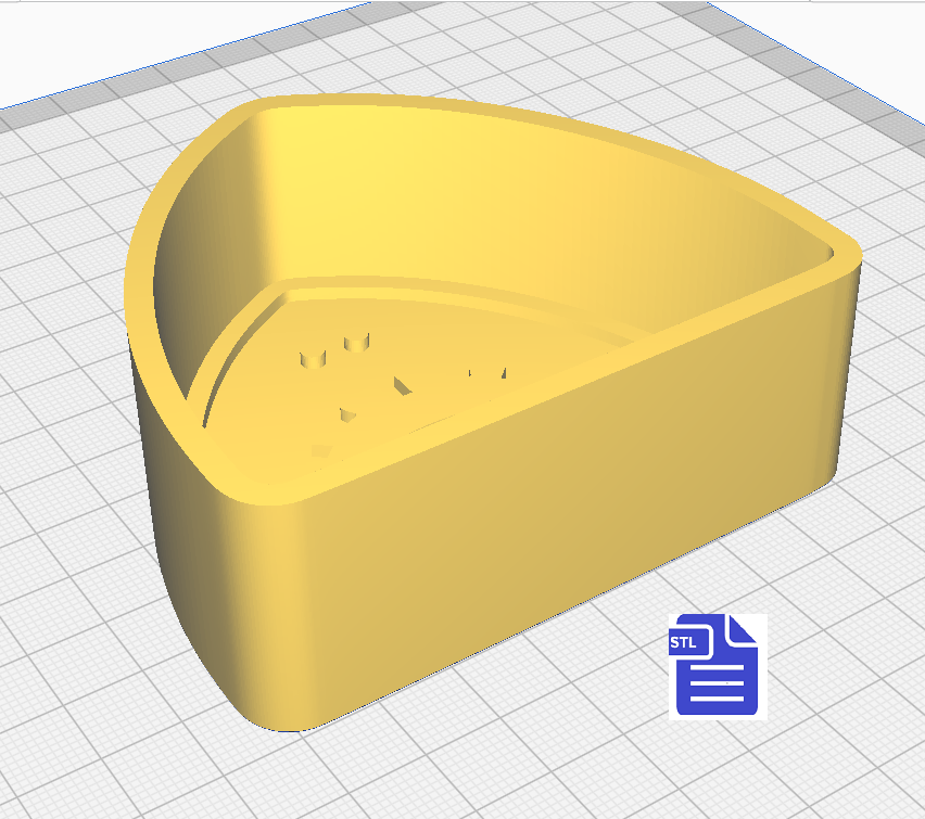 1pc Shark Bath Bomb Mold STL File - for 3D printing - FILE ONLY