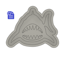 Load image into Gallery viewer, 1pc Shark Bath Bomb Mold STL File - for 3D printing - FILE ONLY