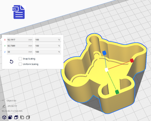 1pc Magic Lamp Bath Bomb Mold STL File - for 3D printing - FILE ONLY