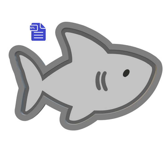 1pc Shark Bath Bomb Mold STL File - for 3D printing - FILE ONLY