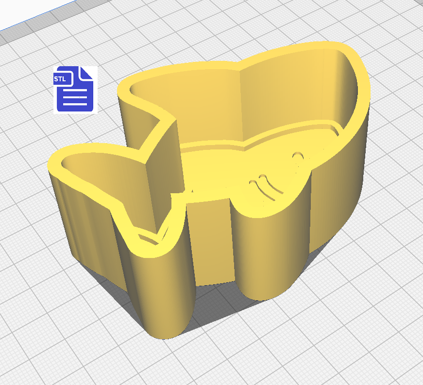 1pc Shark Bath Bomb Mold STL File - for 3D printing - FILE ONLY