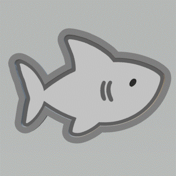 1pc Shark Bath Bomb Mold STL File - for 3D printing - FILE ONLY