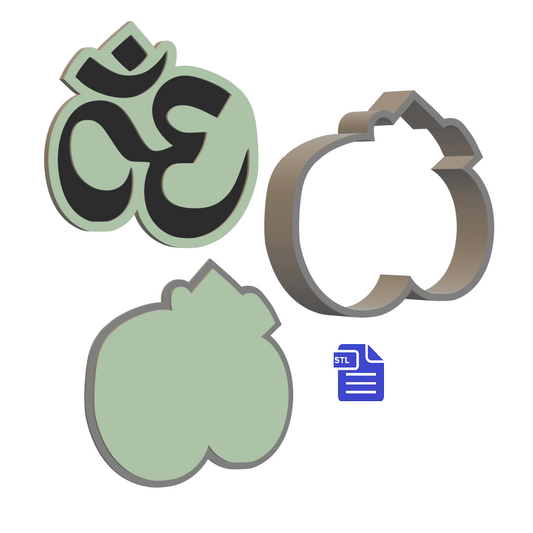 3pc Namaste Bath Bomb Push Mold STL File - for 3D printing - FILE ONLY - The Crafts and Glitter Shop