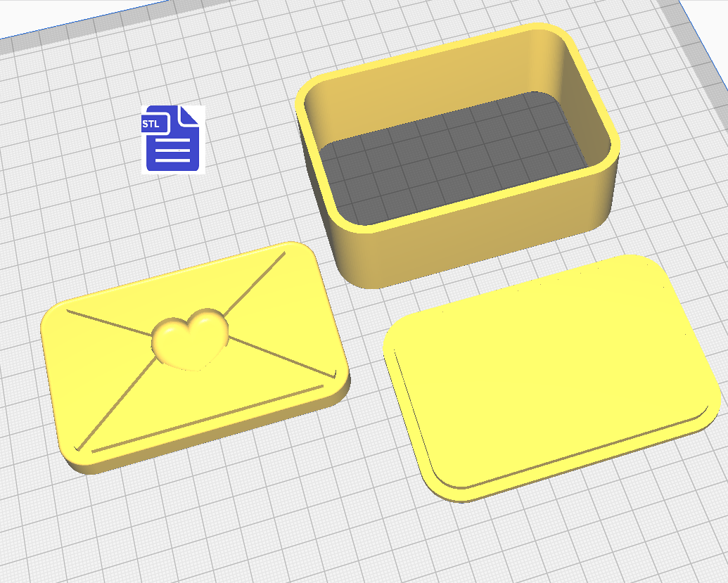 3pc Love Letter Bath Bomb Mold STL File - for 3D printing - FILE ONLY - The Crafts and Glitter Shop