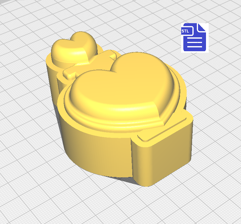 Love Potion STL File - for 3D printing - FILE ONLY - blank for vacuum formed molds - The Crafts and Glitter Shop