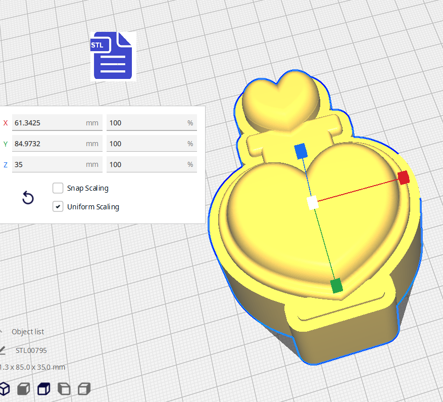 Love Potion STL File - for 3D printing - FILE ONLY - blank for vacuum formed molds - The Crafts and Glitter Shop
