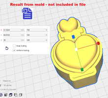 Load image into Gallery viewer, 1pc Love Potion Bath Bomb Mold STL File - for 3D printing - FILE ONLY