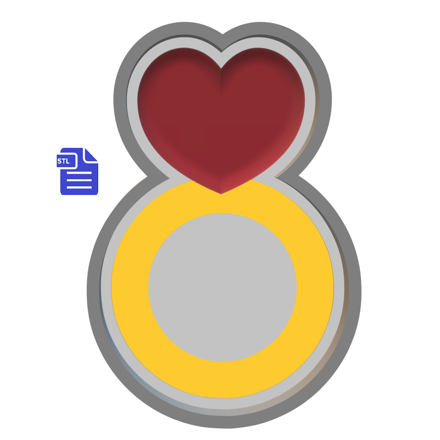 1pc Engagement Ring Bath Bomb Mold STL File - for 3D printing - FILE ONLY - The Crafts and Glitter Shop