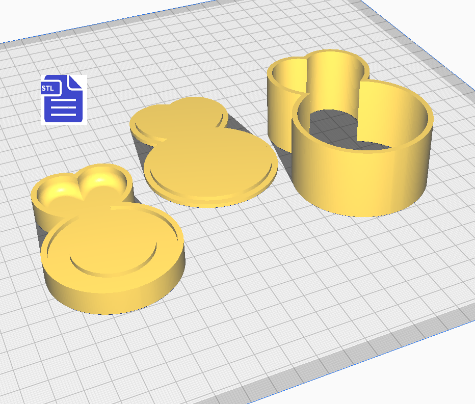 3pc Engagement Ring Bath Bomb Mold STL File - for 3D printing - FILE ONLY - The Crafts and Glitter Shop