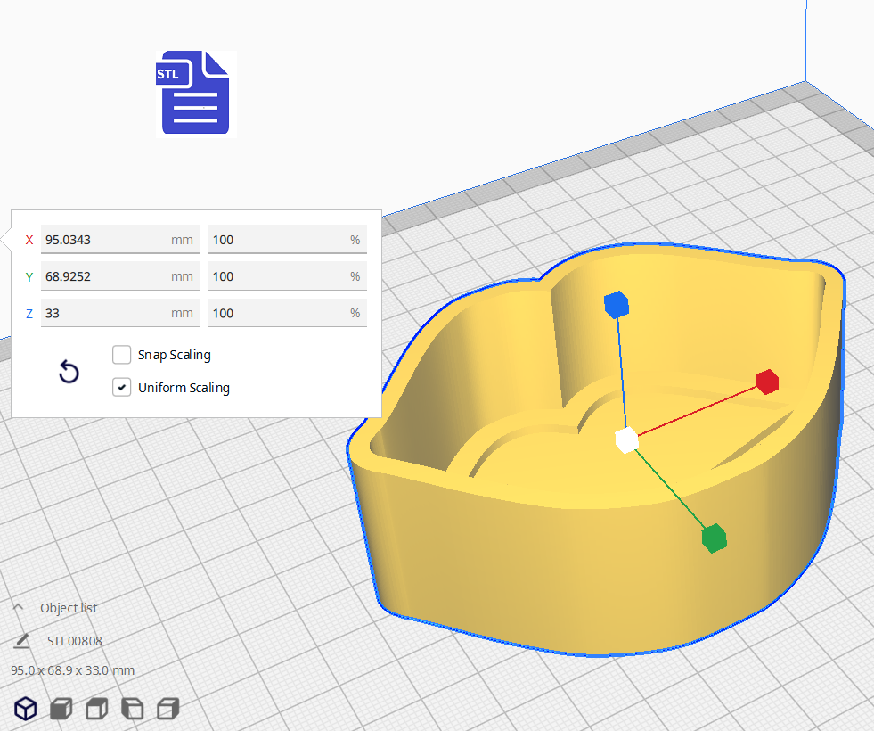 1pc Lips Bath Bomb Mold STL File - digital download for 3D printing - FILE ONLY