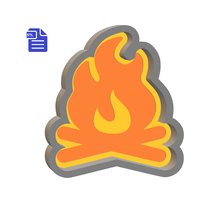 Load image into Gallery viewer, 1pc Bonfire Bath Bomb Mold STL File - for 3D printing - FILE ONLY