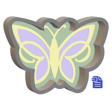 Load image into Gallery viewer, 1pc Butterfly Bath Bomb Mold STL File - for 3D printing - FILE ONLY