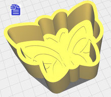 Load image into Gallery viewer, 1pc Butterfly Bath Bomb Mold STL File - for 3D printing - FILE ONLY
