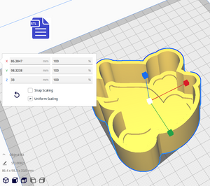 1pc Valentine Dove Bath Bomb Mold STL File - for 3D printing - FILE ONLY