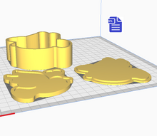 Load image into Gallery viewer, 3pc Valentine Dove Bath Bomb Mold STL File - for 3D printing - FILE ONLY