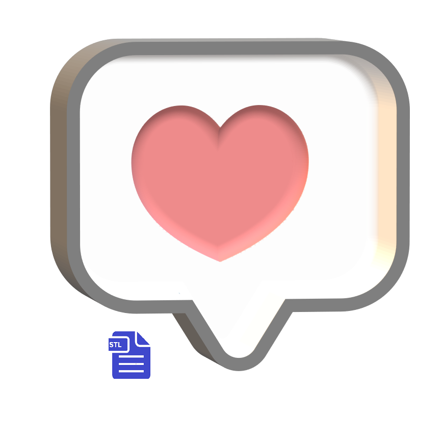 1pc Love Message Bath Bomb Mold STL File - for 3D printing - FILE ONLY
