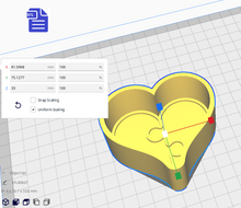 Load image into Gallery viewer, 1pc Puzzle Heart Bath Bomb Mold STL File - for 3D printing - FILE ONLY