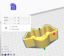 Load image into Gallery viewer, 1pc Heart with Wings Bath Bomb Mold STL File - for 3D printing - FILE ONLY