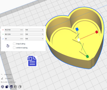 Load image into Gallery viewer, 1pc Broken Heart Bath Bomb Mold STL File - for 3D printing - FILE ONLY