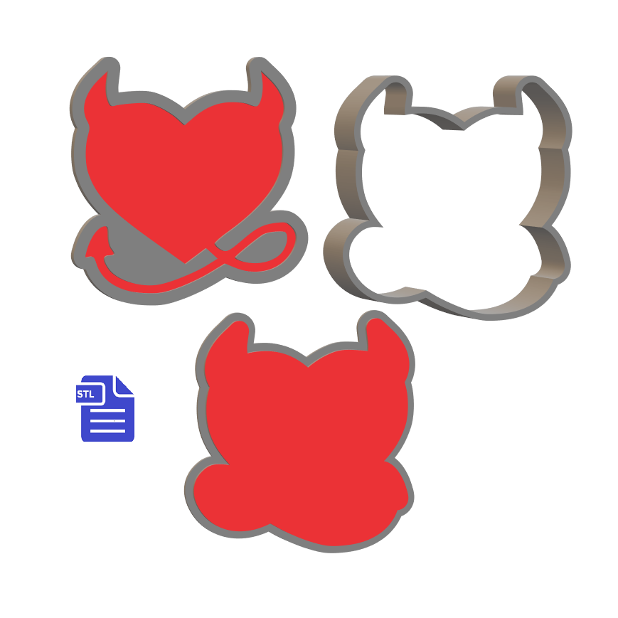 3pc Naughty Valentine Bath Bomb Mold STL File - for 3D printing - FILE ONLY - The Crafts and Glitter Shop