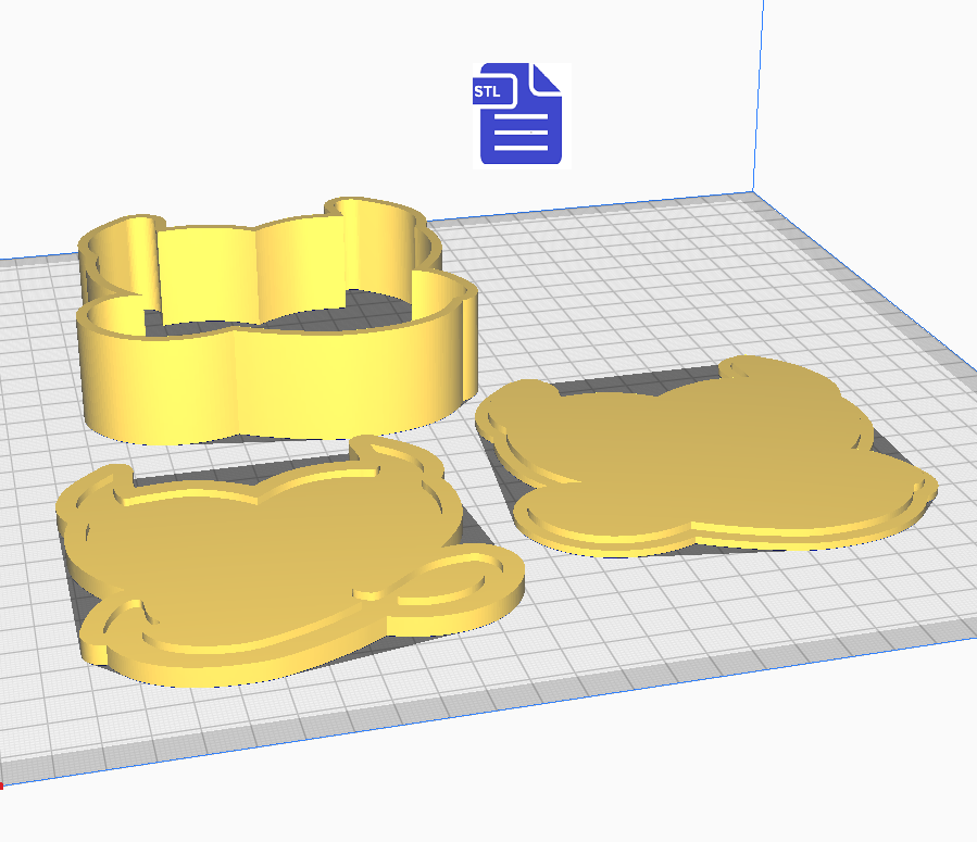 3pc Naughty Valentine Bath Bomb Mold STL File - for 3D printing - FILE ONLY - The Crafts and Glitter Shop