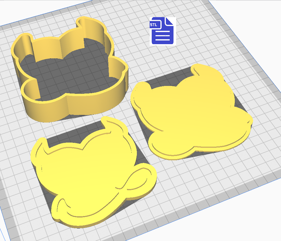 3pc Naughty Valentine Bath Bomb Mold STL File - for 3D printing - FILE ONLY - The Crafts and Glitter Shop