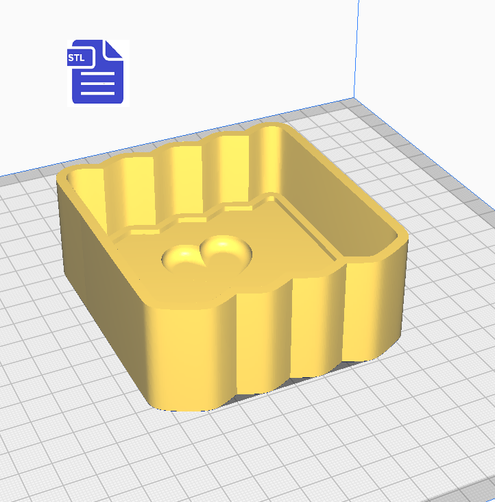1pc Valentine Receipt Bath Bomb Mold STL File - for 3D printing - FILE ONLY