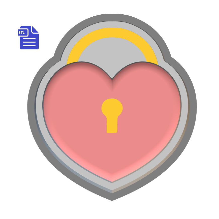 3D file 1pc Heart Locket Bath Bomb Mold・3D printing model to download・Cults