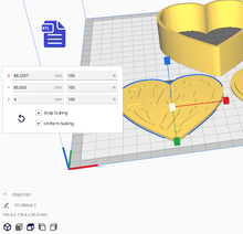 Load image into Gallery viewer, 3pc I Love You Bath Bomb Mold STL File - for 3D printing - FILE ONLY