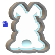 Load image into Gallery viewer, 1pc Easter Bunny Bath Bomb Mold STL File - digital download for 3D printing - FILE ONLY