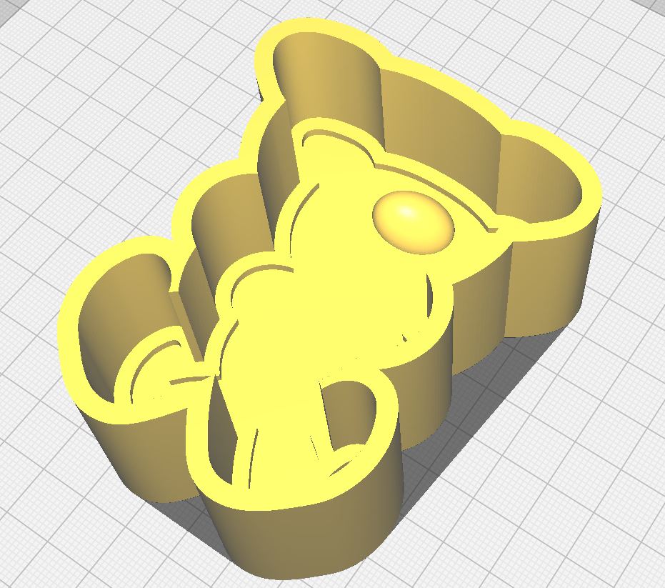 1pc Easter Bunny Bath Bomb Mold STL File - digital download for 3D printing - FILE ONLY