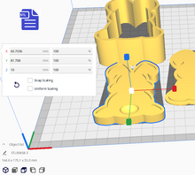 Load image into Gallery viewer, 3pc Easter Bunny Bath Bomb Mold STL File - digital download for 3D printing - FILE ONLY